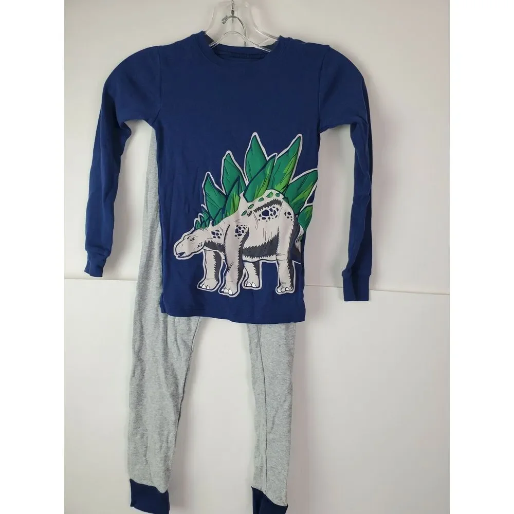 Carter's Boys Dinosaur Pajama Set 2‎ Shirts & 1 Pant Size 8 Long Sleeve